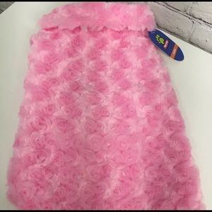 TOP PAW Dog PINK FUR JACKET Size Medium NEW